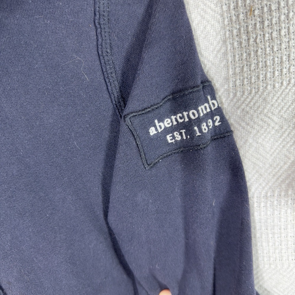 Abercrombie Kids Jacket Size‎ 13/14 Coat Deep Pile Fleece Quilted insulated Blue - Picture 3 of 7